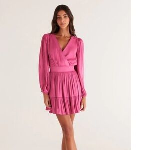 Z Supply Fuchsia Long Sleeve Dress